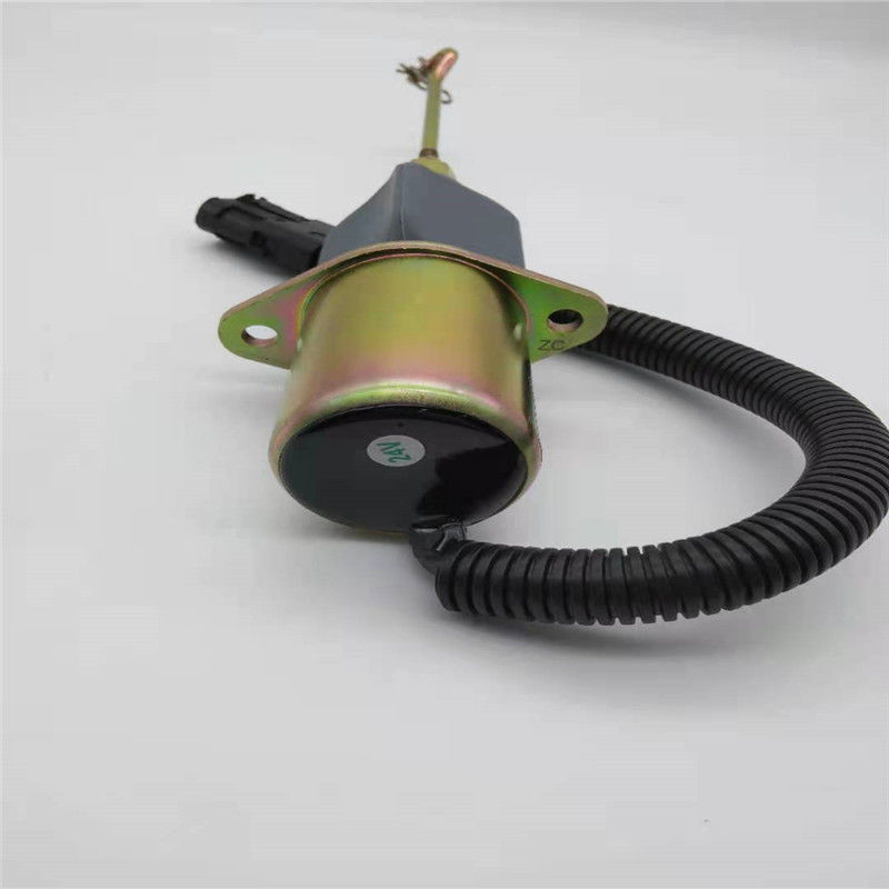Elettrovalvola a solenoide di arresto SA-3999-24 adatta a spina del nero del motore diesel di Cummins Woodword