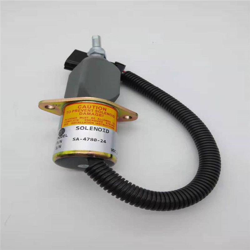 Elettrovalvola a solenoide di arresto SA-4780-24 adatta a spina del nero della componente del motore 24V di Woodword