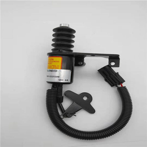 Elettrovalvola a solenoide di arresto B7648-1115100 adatta ad escavatore Parts 24V del motore di YUCHAI