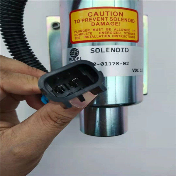 10-01178-02 la VELOCITÀ dell'elettrovalvola a solenoide di arresto CONTROLLA 12V per il trasportatore del motore V2203 dell'escavatore