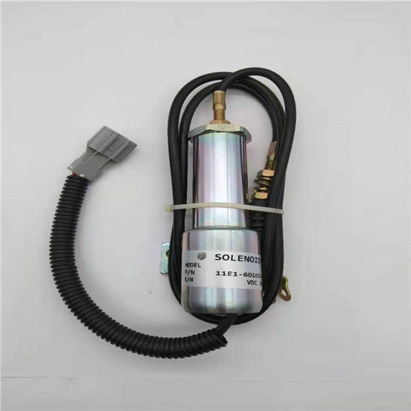 elettrovalvola a solenoide di arresto 11E1-60100-24 misura per l'escavatore Daewoo Doosan DH220-5 24V