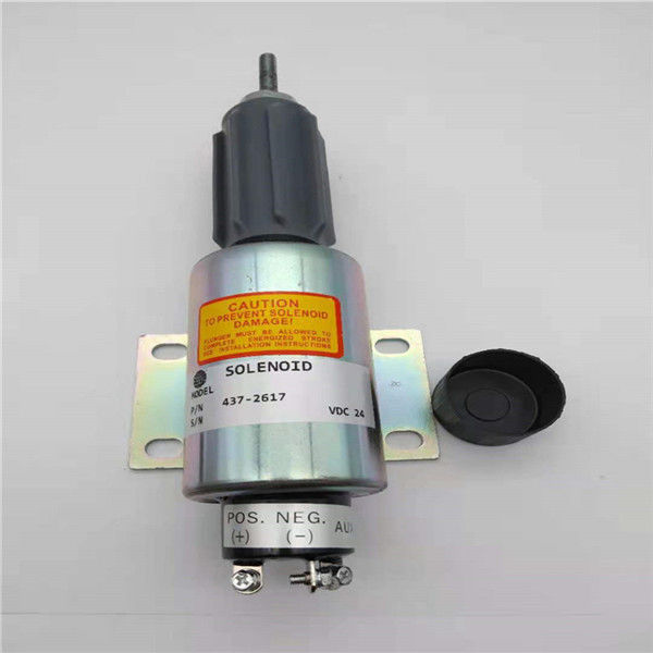 437-2617 misura dell'elettrovalvola a solenoide di arresto 2370-24E6U1B5S1A per Perkins Excavator Engine 24V