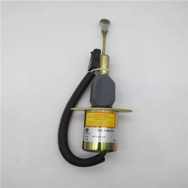 Elettrovalvola a solenoide di arresto RE53559 misura per l'escavatore Tractor Engine 6910 9965 6610 6710 12V
